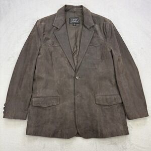 Cody James Blazer Mens 46R Leather Western Yoke Rodeo Suit Sport Coat Jacket